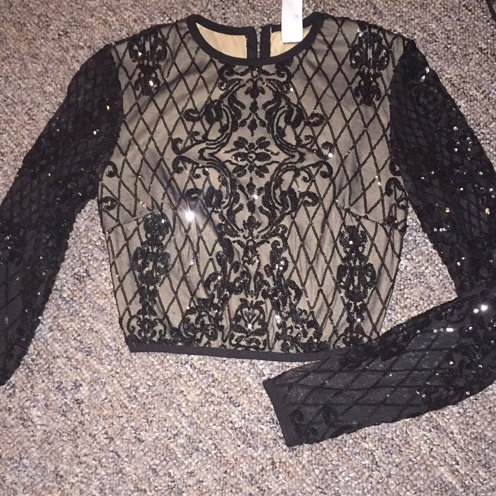 Black Sequin Jacket - image 1